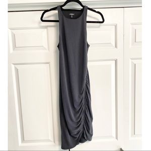 Express silky sueded midi dress